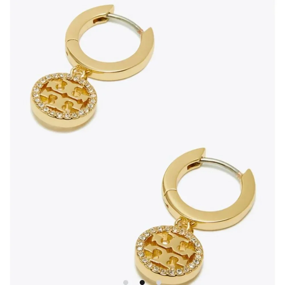Tory Burch Gold Miller Pave Bracelet and Earring Set - Picture 5 of 5
